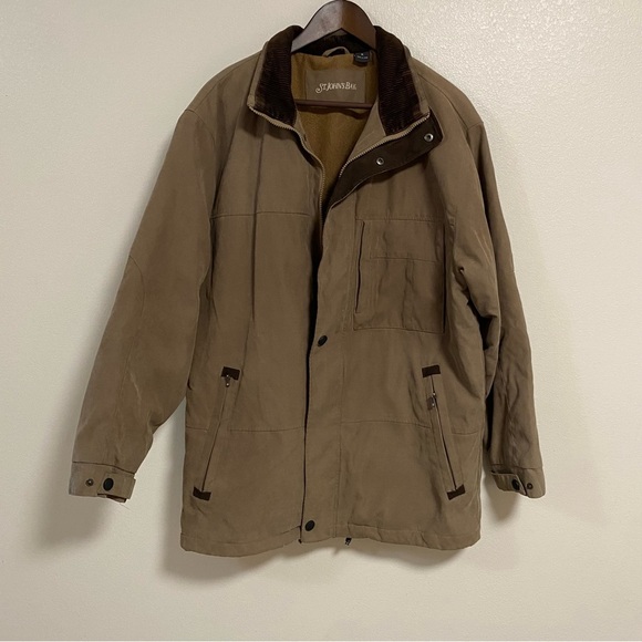 St John’s Bay Coat Men's Size Medium Tan Barn Chore coat Jacket